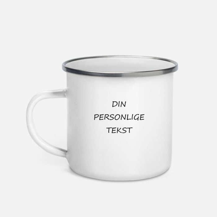 Personlig Emaljekopp med navn - Dino
