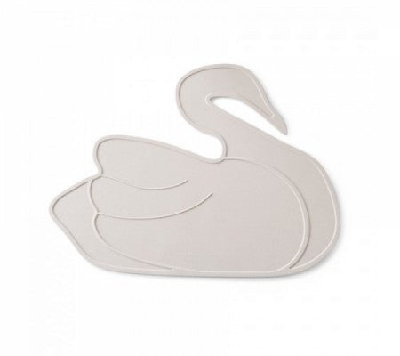 BY LILLE VILDE - SPISEBRIKKE SWAN LIGHT GREY - MiniVerden