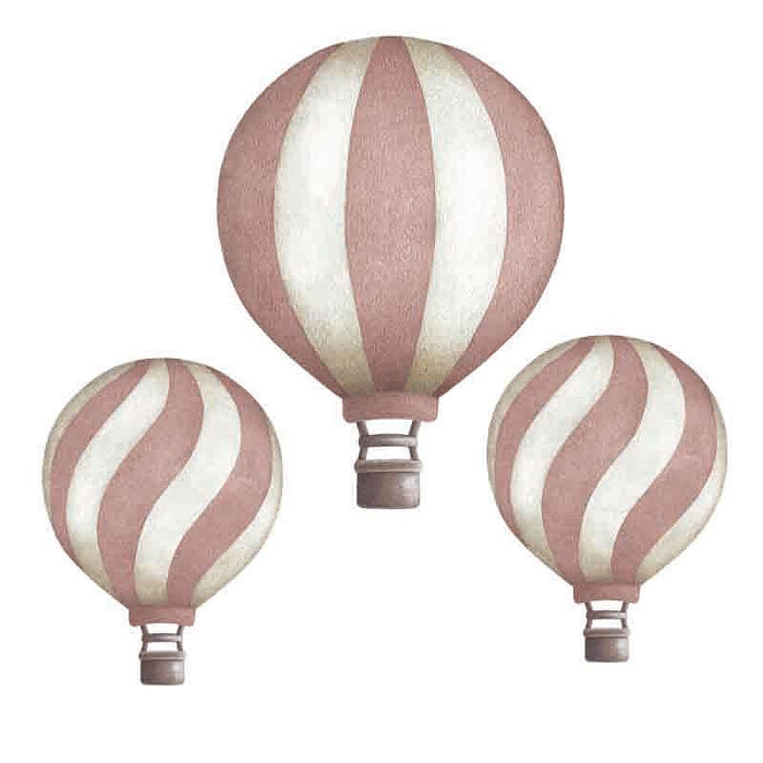 Wallsticker - Stickstay - Vintage Balloon - Rosa 3 pk
