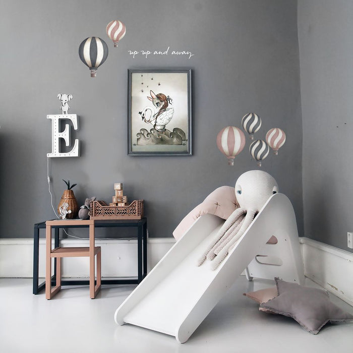 Wallsticker - Stickstay - Vintage Balloon - Rosa 3 pk