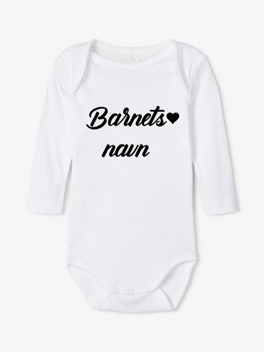 Personlig babybody med navn