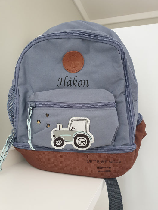 Ryggsekk Med Barnets Navn Lässig Traktor
