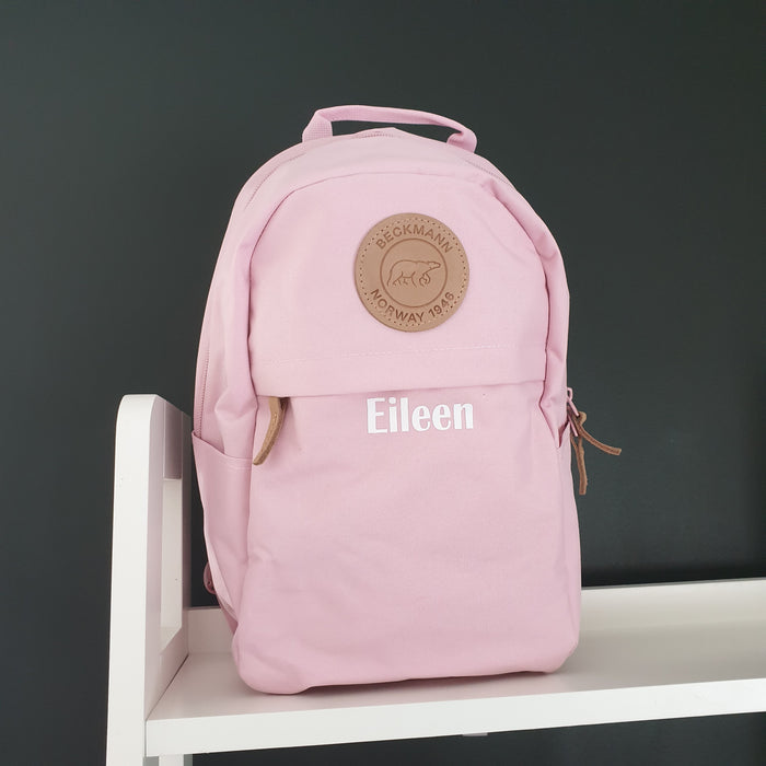 Beckmann Sekk Urban Mini Med Navn Rosa