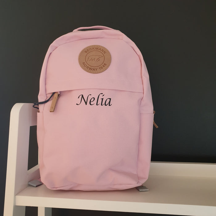 Beckmann Sekk Urban Mini Med Navn Rosa