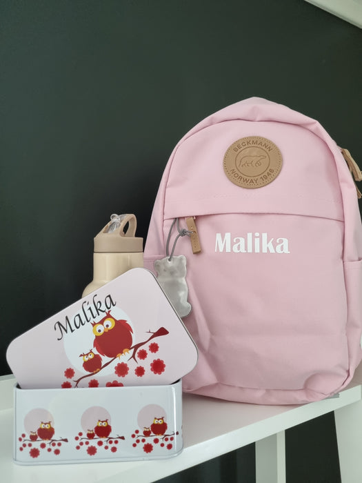 Beckmann Sekk Urban Mini Med Navn Rosa