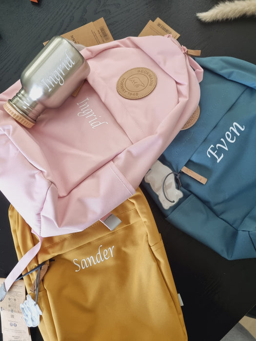 Beckmann Sekk Urban Mini Med Navn Rosa