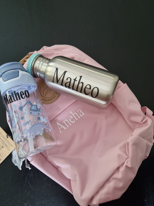 Beckmann Sekk Urban Mini Med Navn Rosa