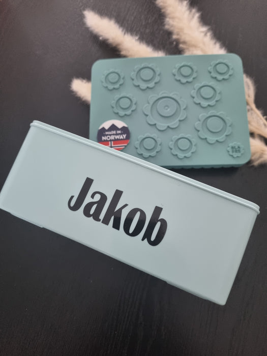 Matboks Med Navn Blafre  Blågrønn