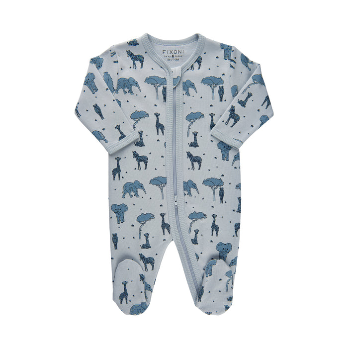 Fixoni pysjamas med fot baby blue