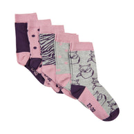 Minymo 5 Pack Sokker Rosa