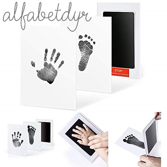 Baby Hånd og Fotavtrykk  Alfabetdyr ( 15cm*12.5cm )