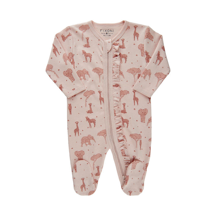 Fixoni pysjamas med fot soft rose