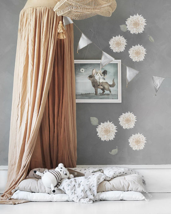 Wallstickers Stickstay Nude Dahlias 3 stk 