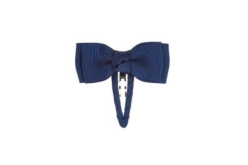 Double bow klemme -Hårpynt - Navy