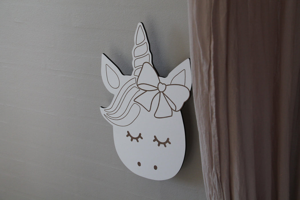 Maseliving Vegglampe Unicorn Emma Hvit