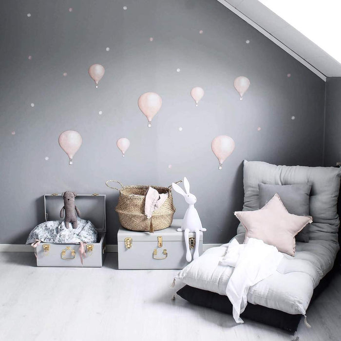 Wallstickers Stickstay Ballong Rosa 3pk