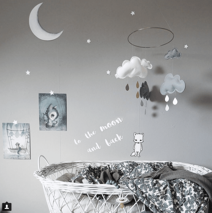Stickstay Wallsticker To the moon and back  