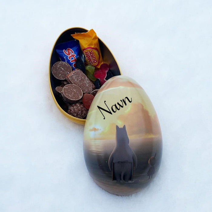 Mummi Påskeegg med Navn, My og Mummimamma