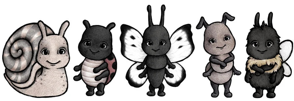 Stickstay Wallstickers Bug Friends 5 Pk