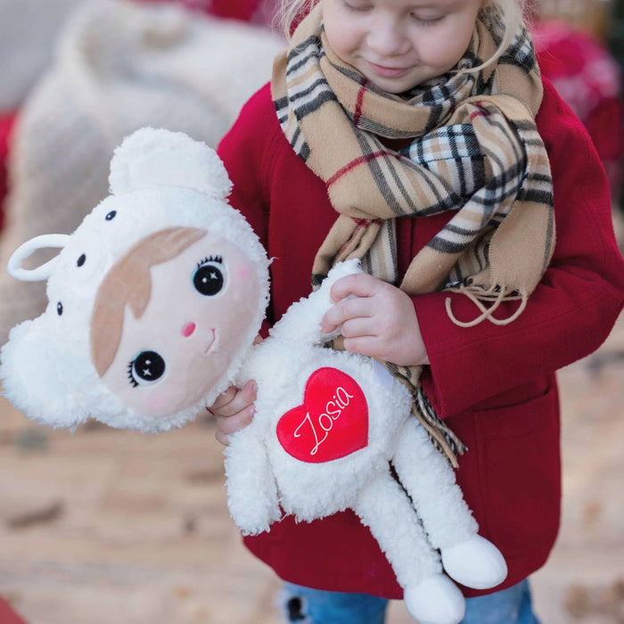 Stor Dukke Med Navn, Isbjørn, Metoo Hjerte 48 cm