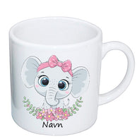 Personlig Kopp med navn | Rosa elefant 2