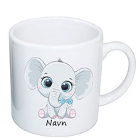 Personlig Kopp med navn - Blå elefant 2