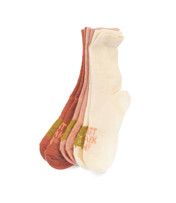 Kattnakken Ullsokker 3pk Barn Mørk Rose